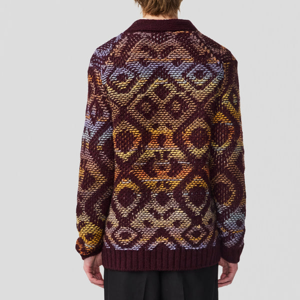NN07 Viggo 60023 Cardigan Wine Red