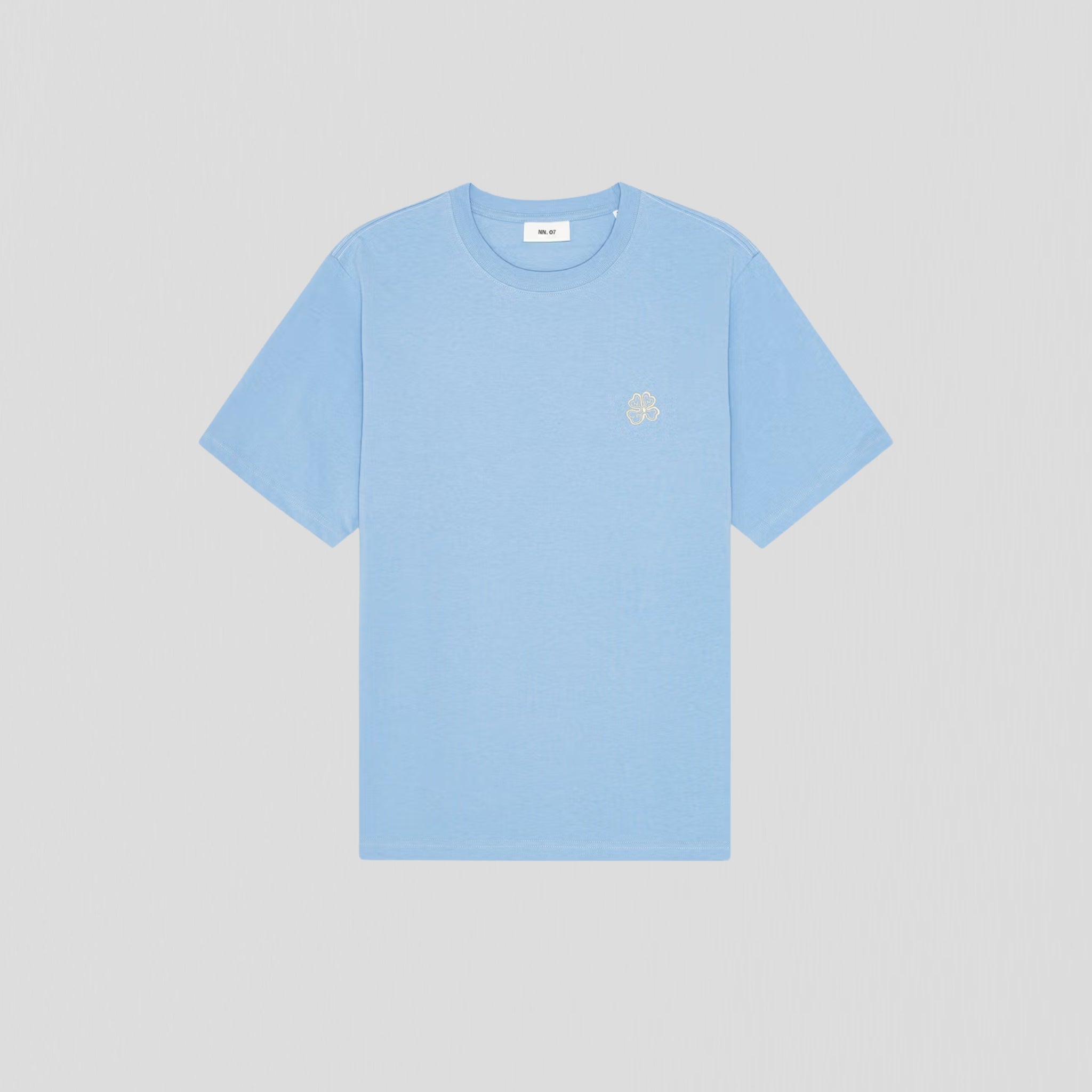 NN07 Jett SS Embro 30026 T-Shirt Cerulean