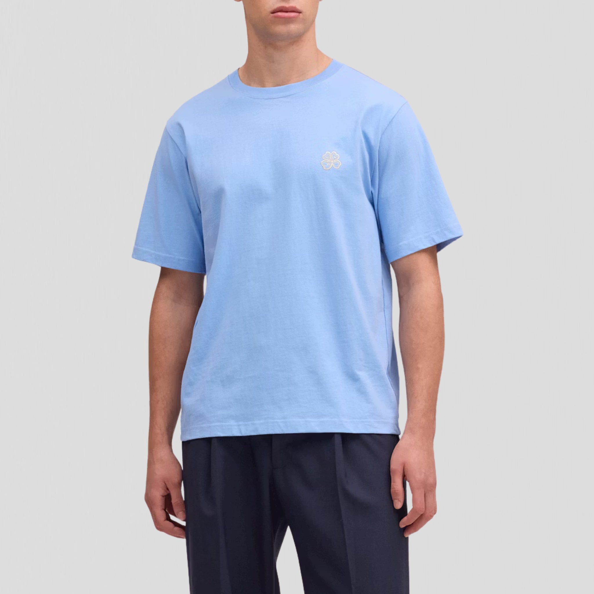 NN07 Jett SS Embro 30026 T-Shirt Cerulean