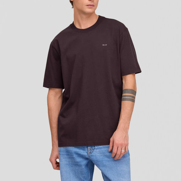 NN07 Adam 3209 EMB T-Shirt Dusky Port