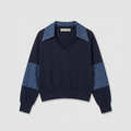Coco y Maria Loma Polo Navy Denim