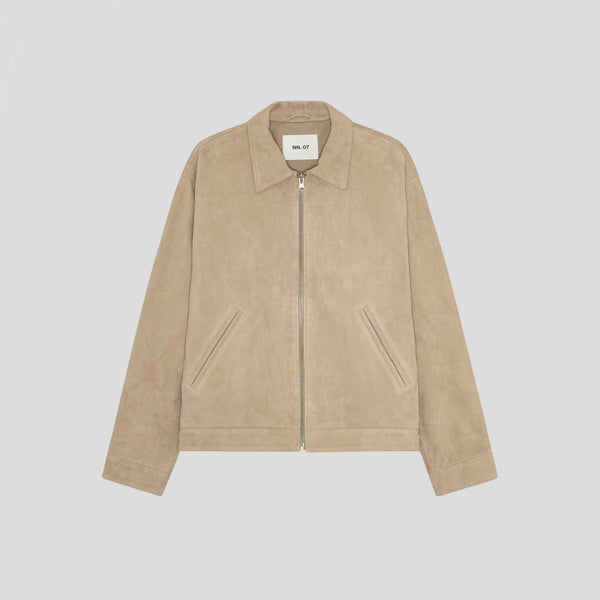 NN07 Petrus Suede 80030 Jacket Khaki Stone
