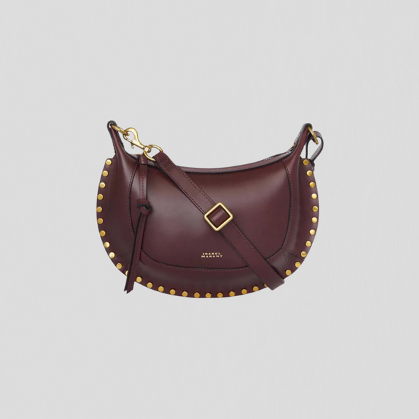 Isabel Marant Oskan Moon Bag Burgundy