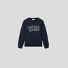 Golden Goose Journey Boy’s Crew Neck Sweatshirt With Logo Print Sky Captain