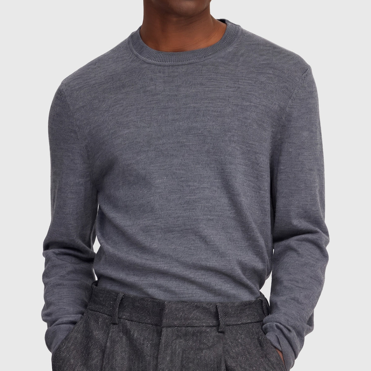 NN07 Ted 6605 Sweater Dark Grey Mel