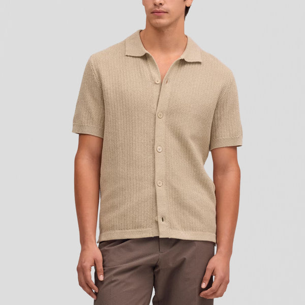 NN07 Ares Knit 60019 Polo Desert Khaki