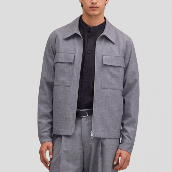 NN07 Alban 10037 Jacket Grey Melange