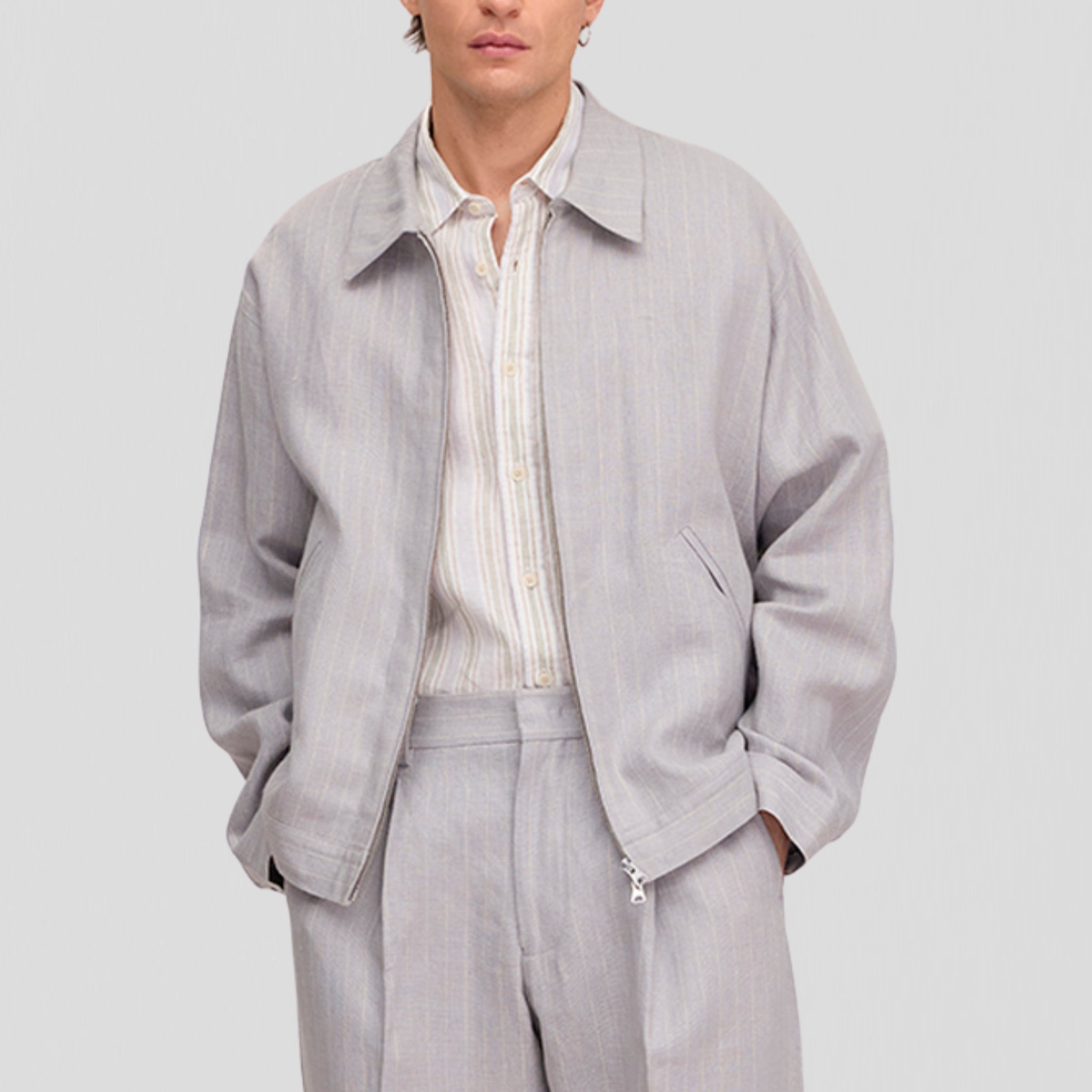 NN07 Petrus 1455 Jacket Grey
