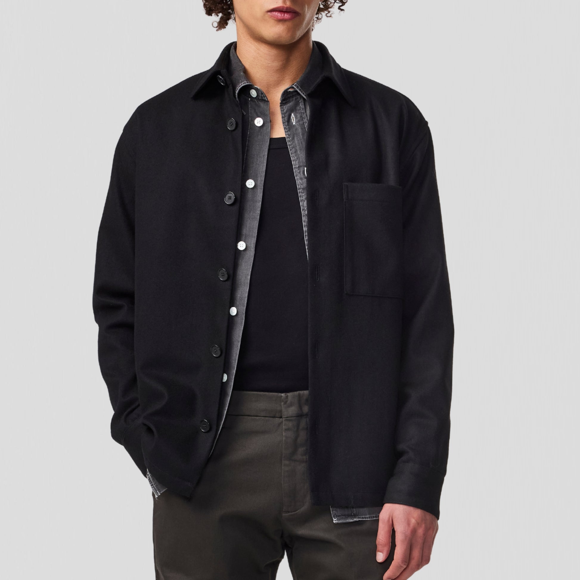 NN07 Freddy 1630 Shirt Black
