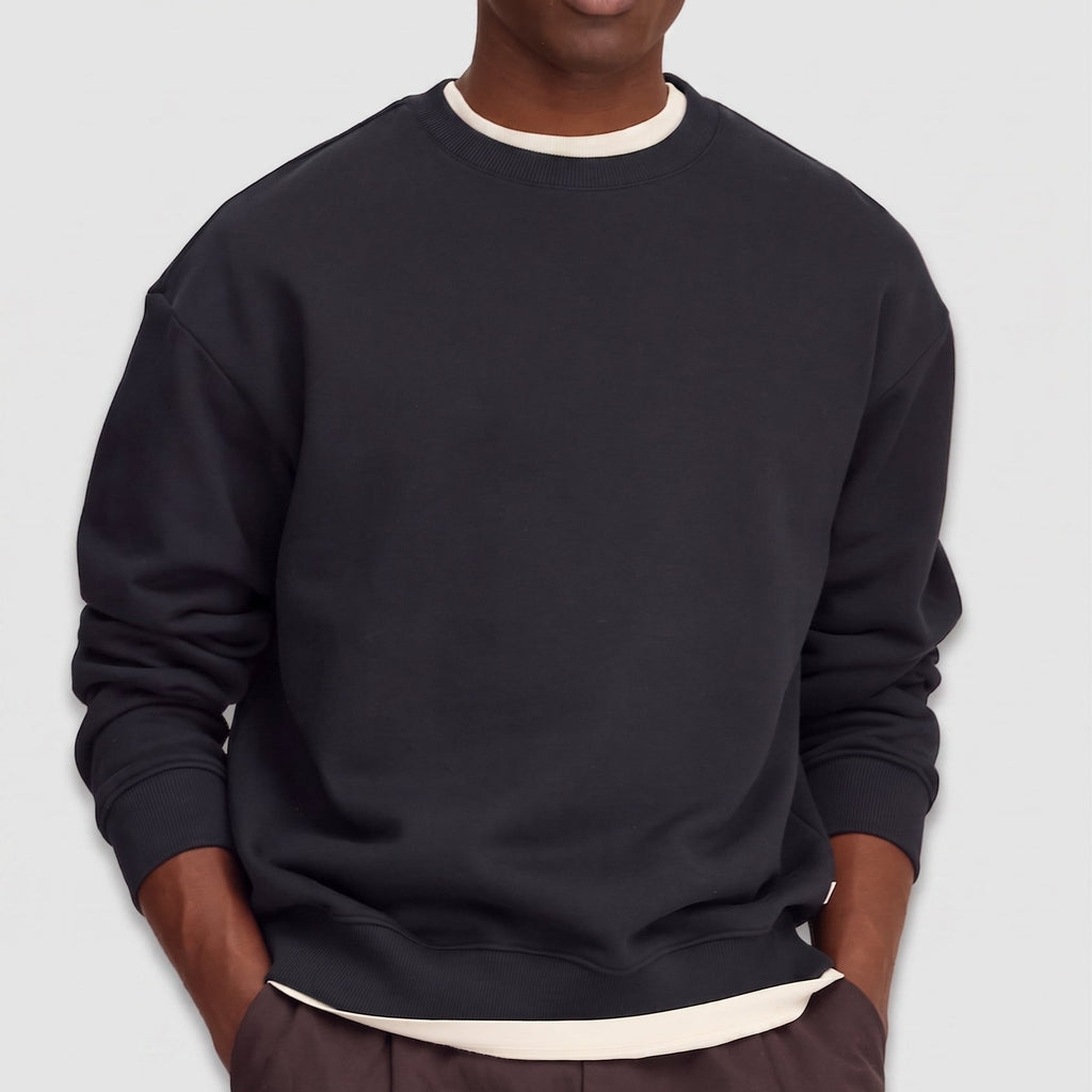 NN07 David Crew 3014 Sweater Black