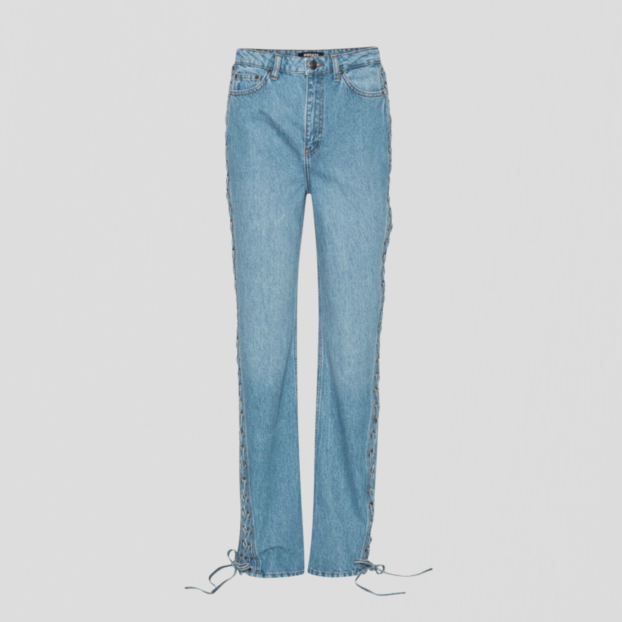 Rotate Twisted Lacing Jeans Blue