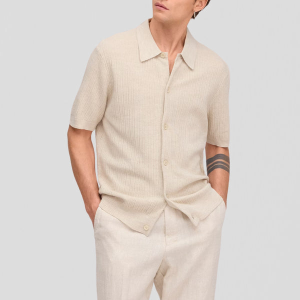 NN07 Nolan Polo 6695 Cardigan Ivory