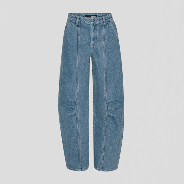 Rotate Denim Cargo Jeans Medium Blue Denim