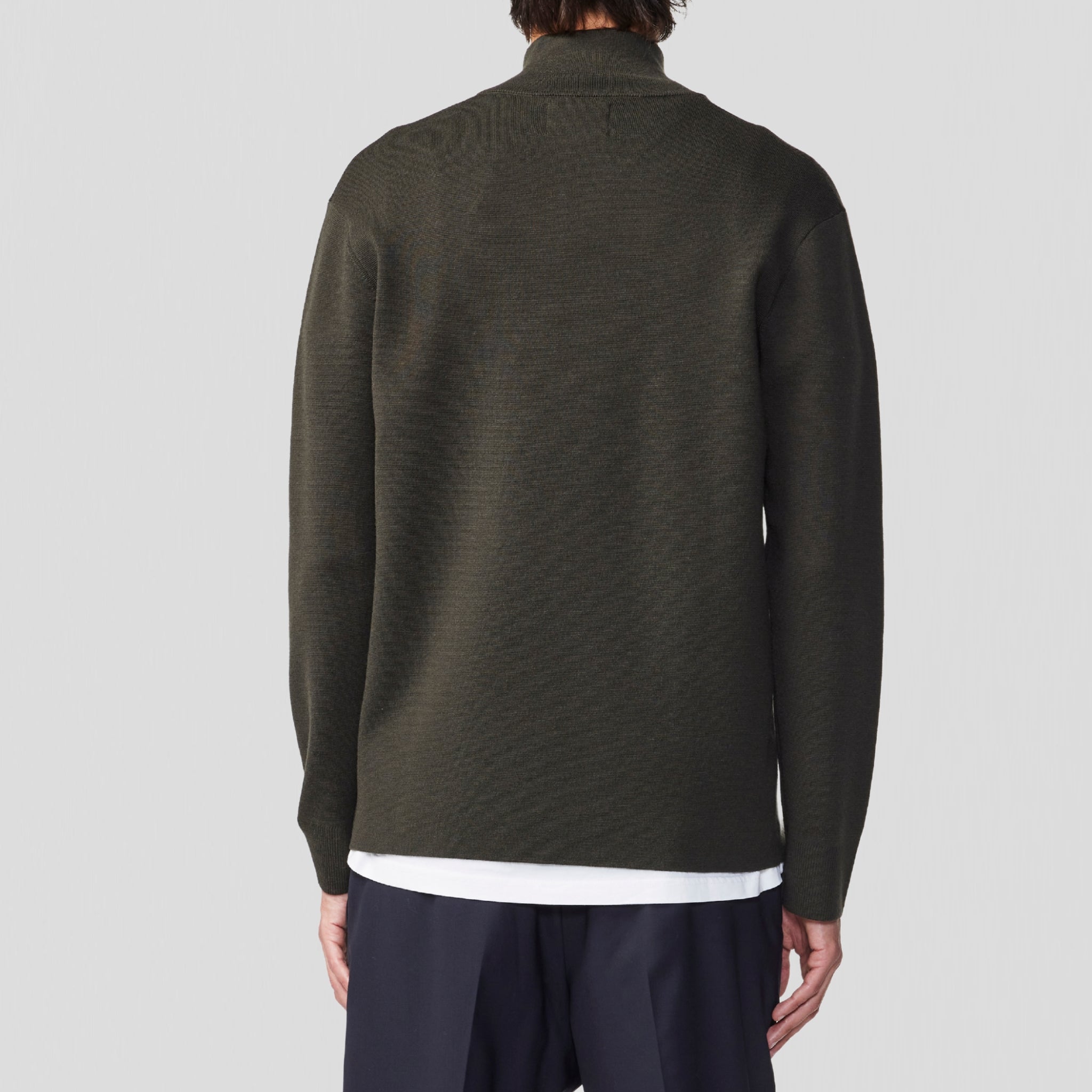 NN07 Harald Half Zip 6530 Sweater Dark Army