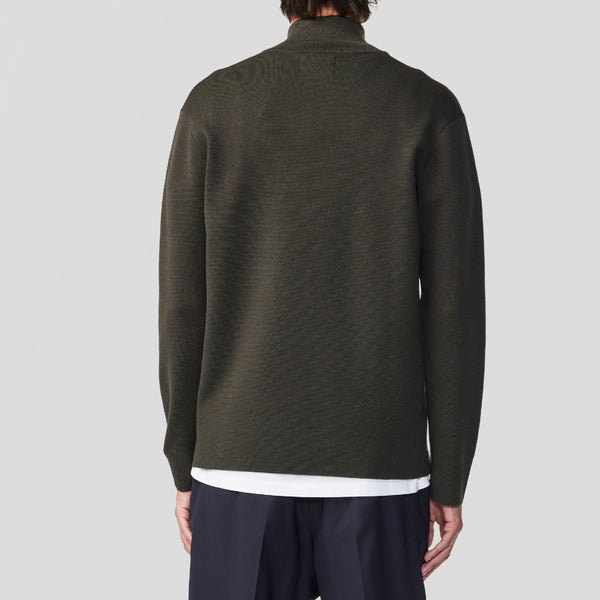 NN07 Harald Half Zip 6530 Sweater Dark Army