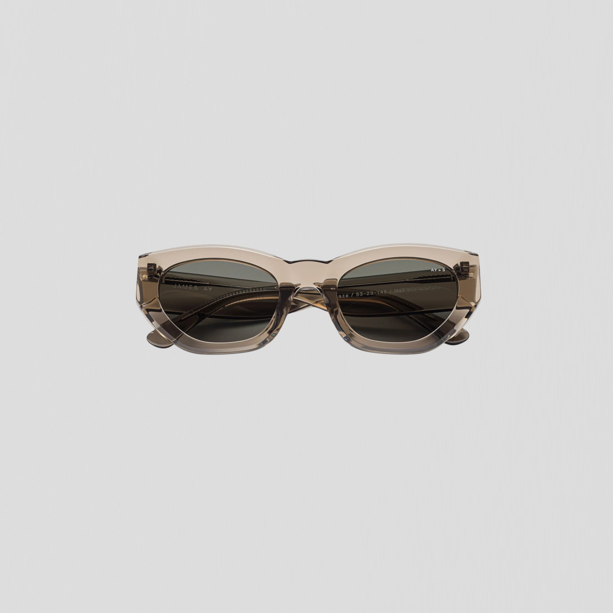 James Ay Blaze Sunglasses Transparent Oyster