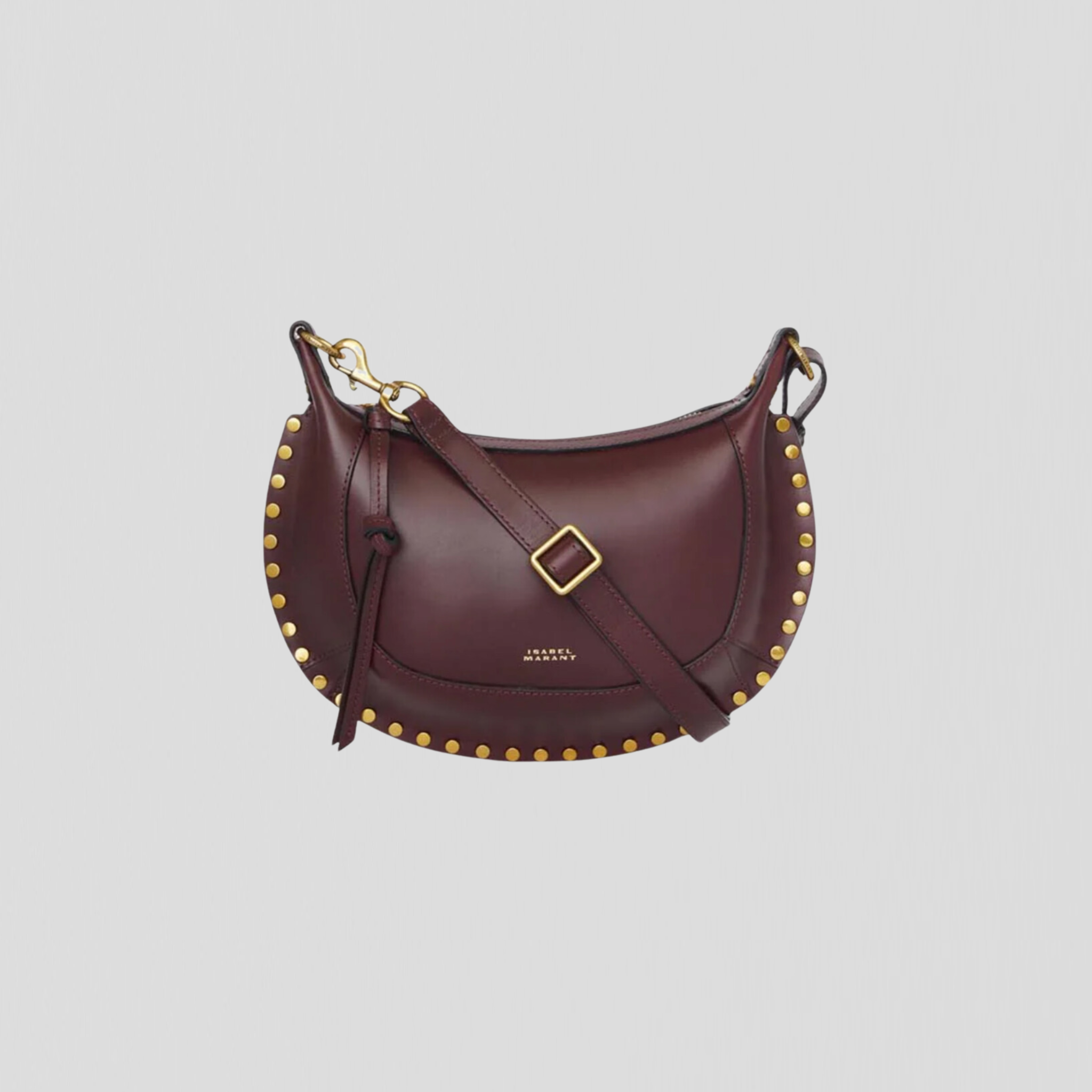 Isabel Marant Oskan Moon Bag Burgundy