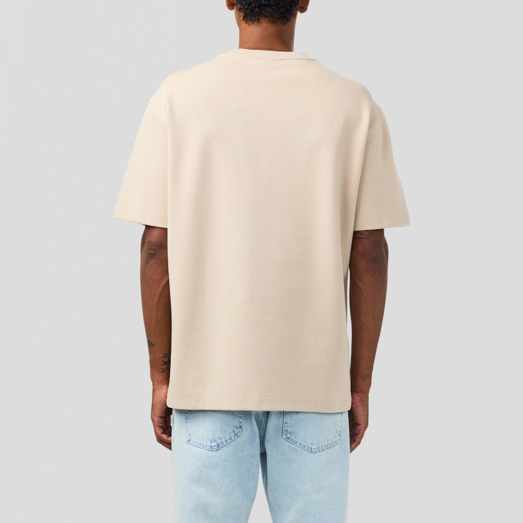 NN07 Nat 3457 Logo T-Shirt Ivory