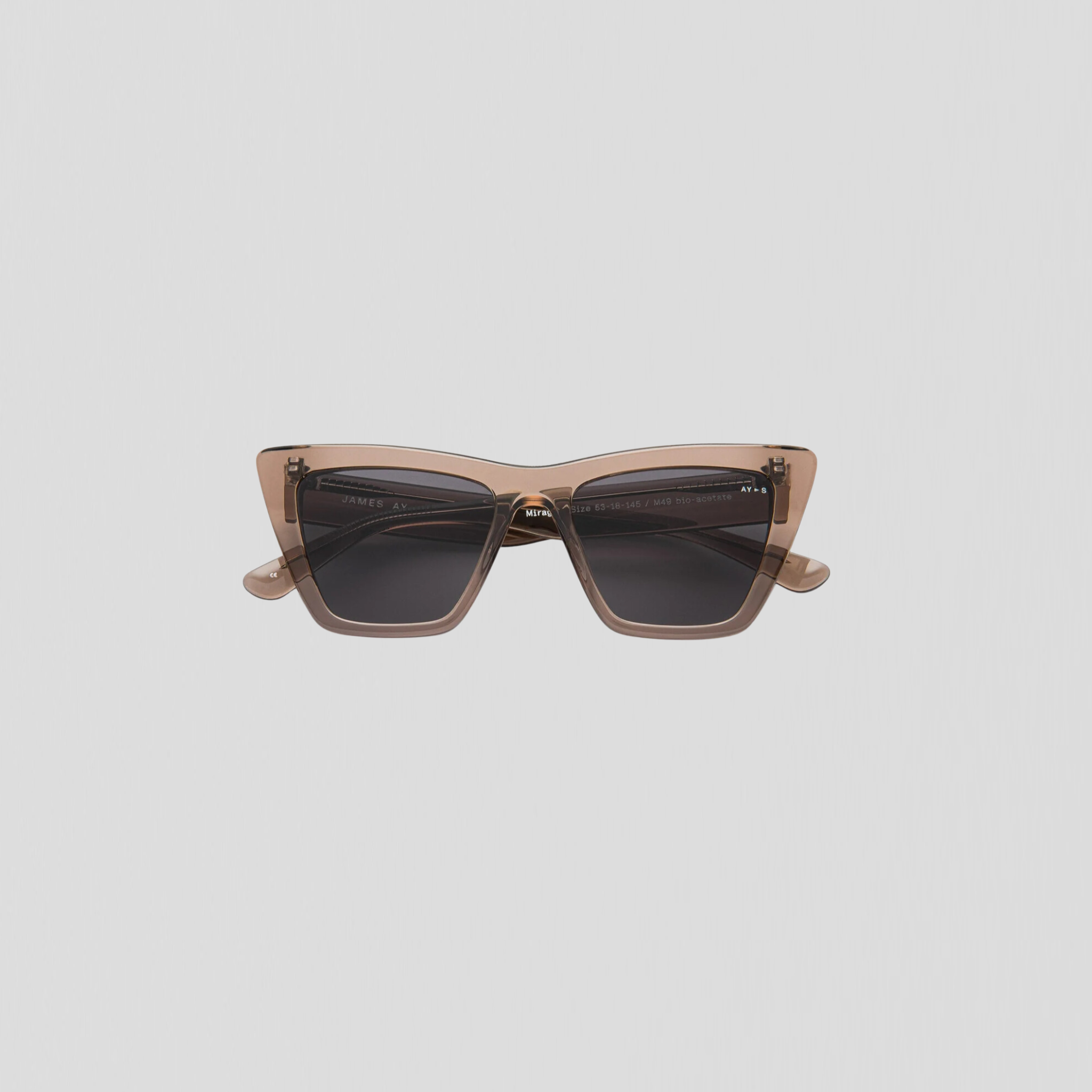 James Ay Mirage Sunglasses Transparent Coffee Brown