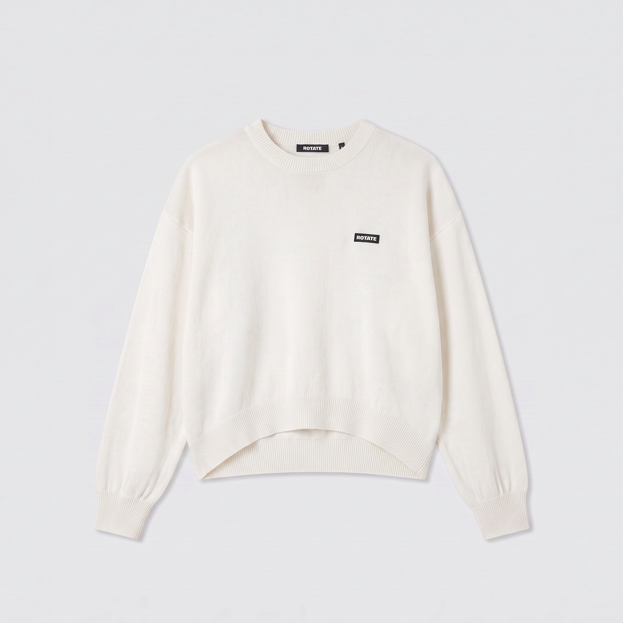 Rotate Oversized Knit Pullover Egret