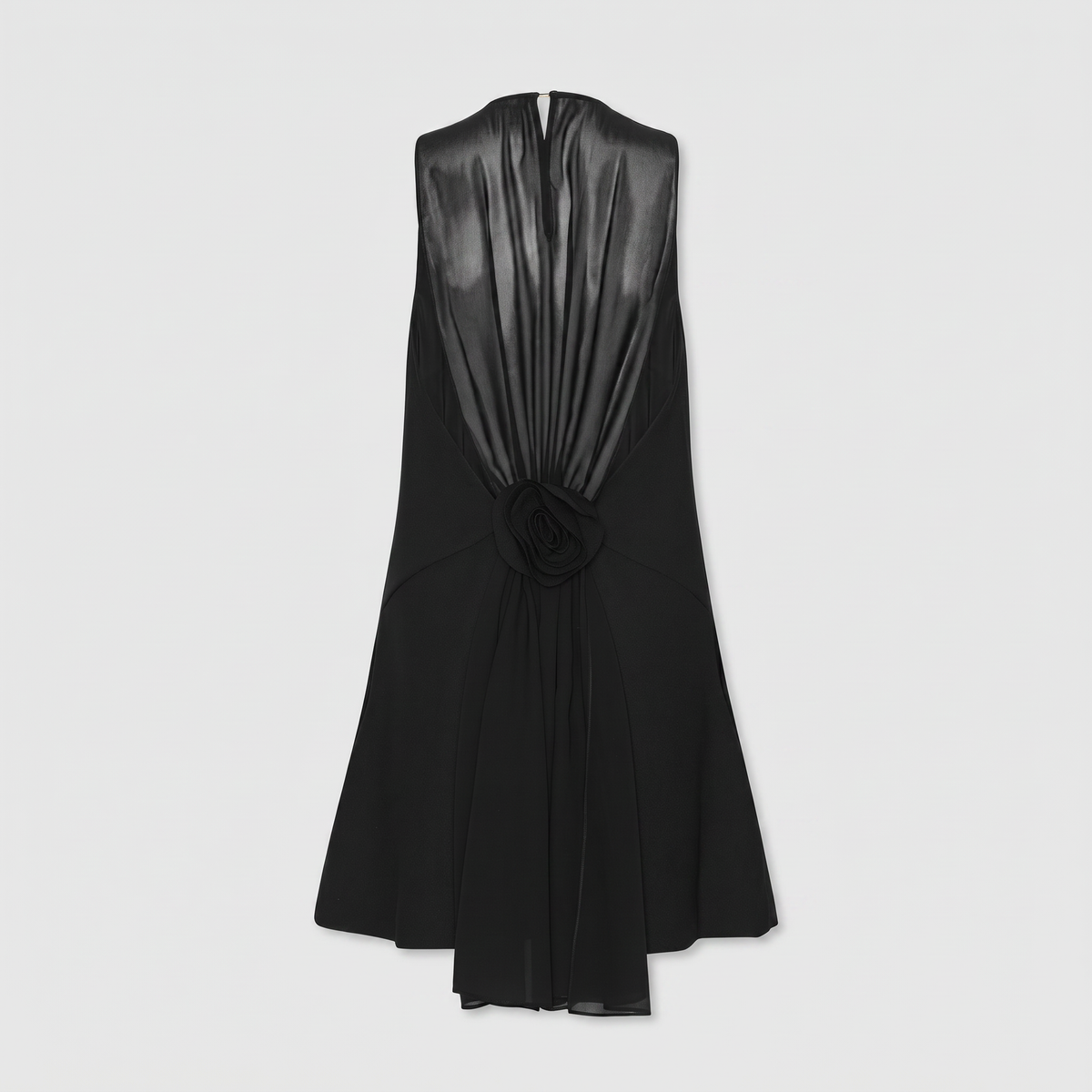 Rotate Crepe Mini A-Line Dress Black