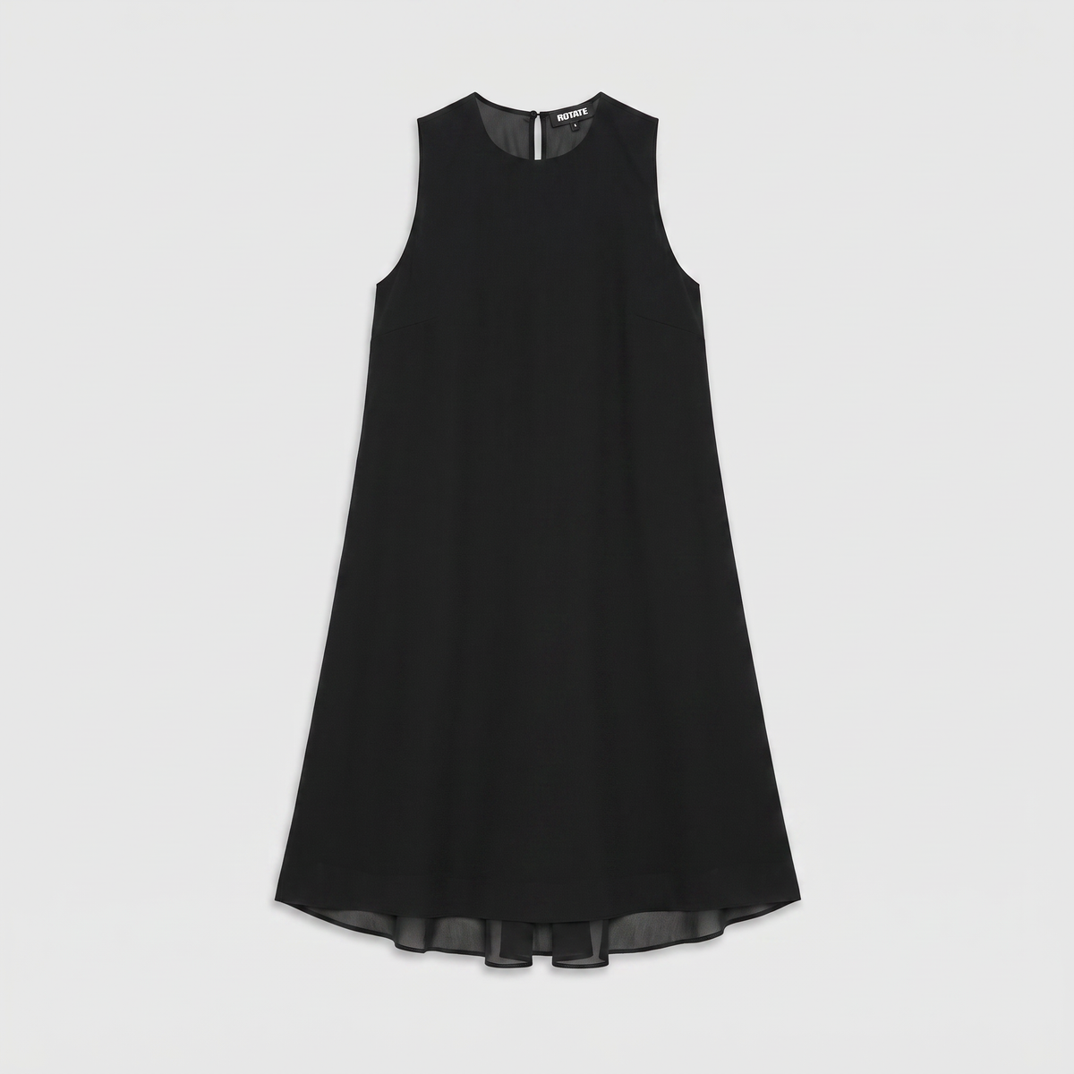 Rotate Crepe Mini A-Line Dress Black