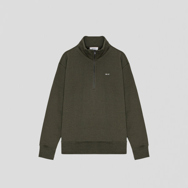 NN07 Briggs Half Zip 3504 Sweater Dark Army