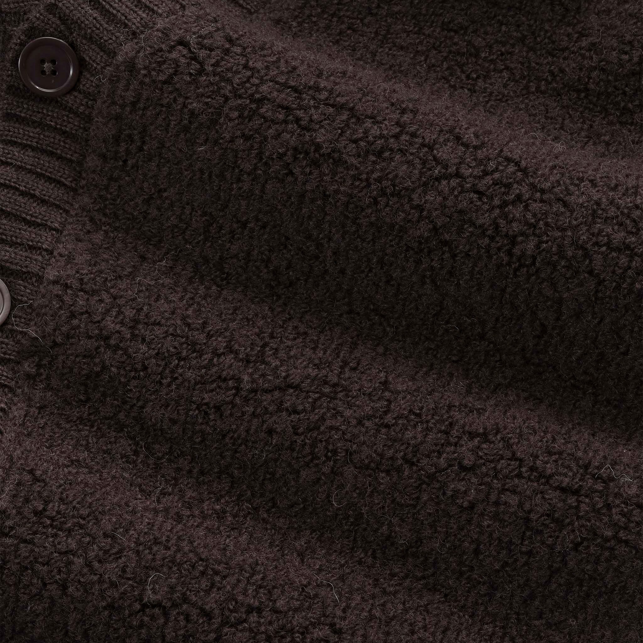 NN07 Fleece 60064 Cardigan Deep Truffle
