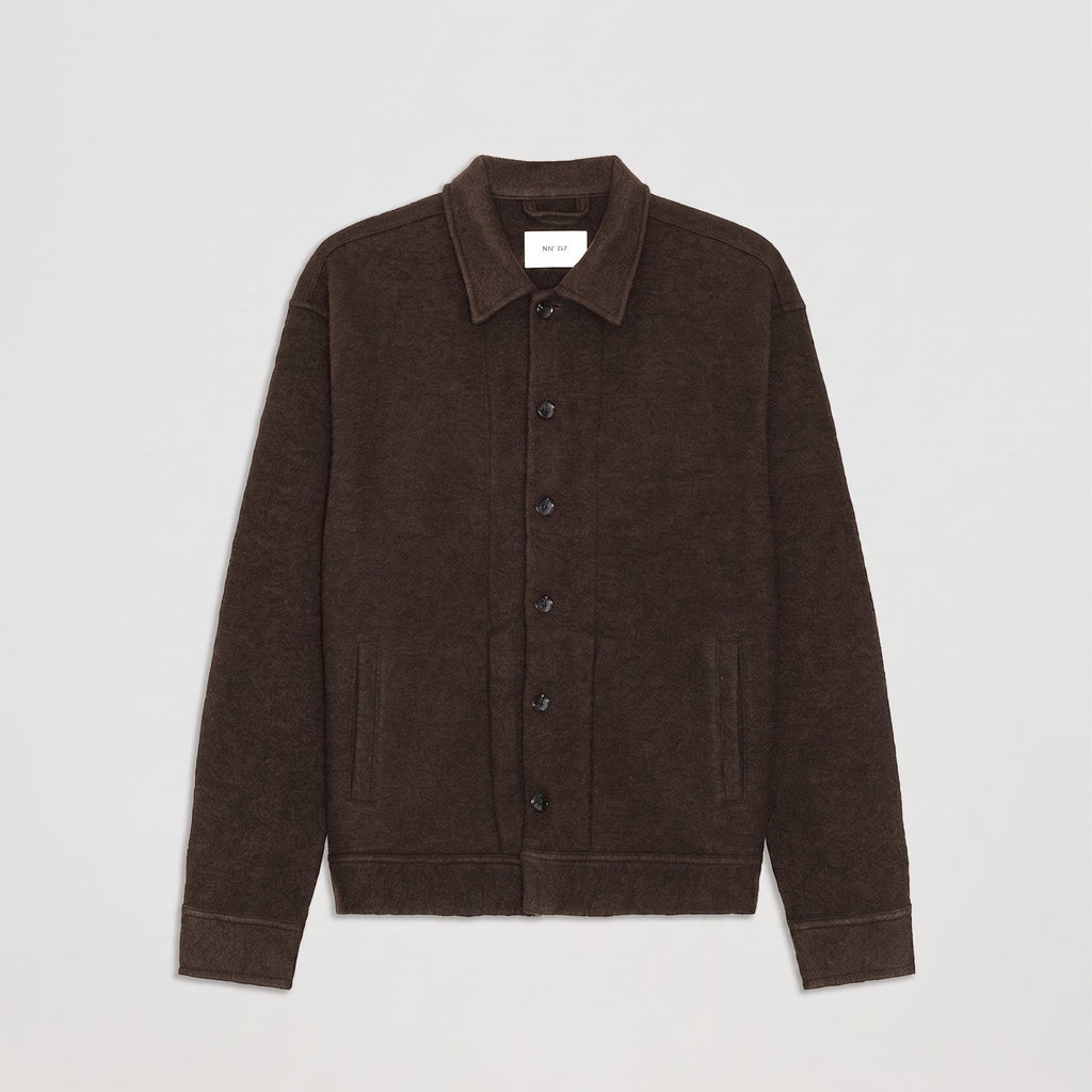 NN07 Reed 6398 Overshirt Deep Truffle