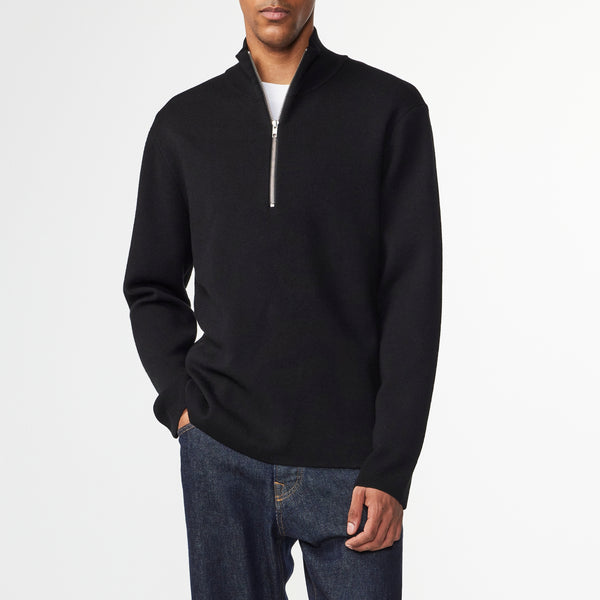 NN07 Harald Full Zip 6530 Sweater Black