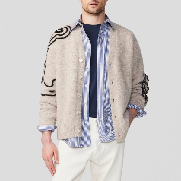 NN07 Kyle 6672 Cardigan Greige