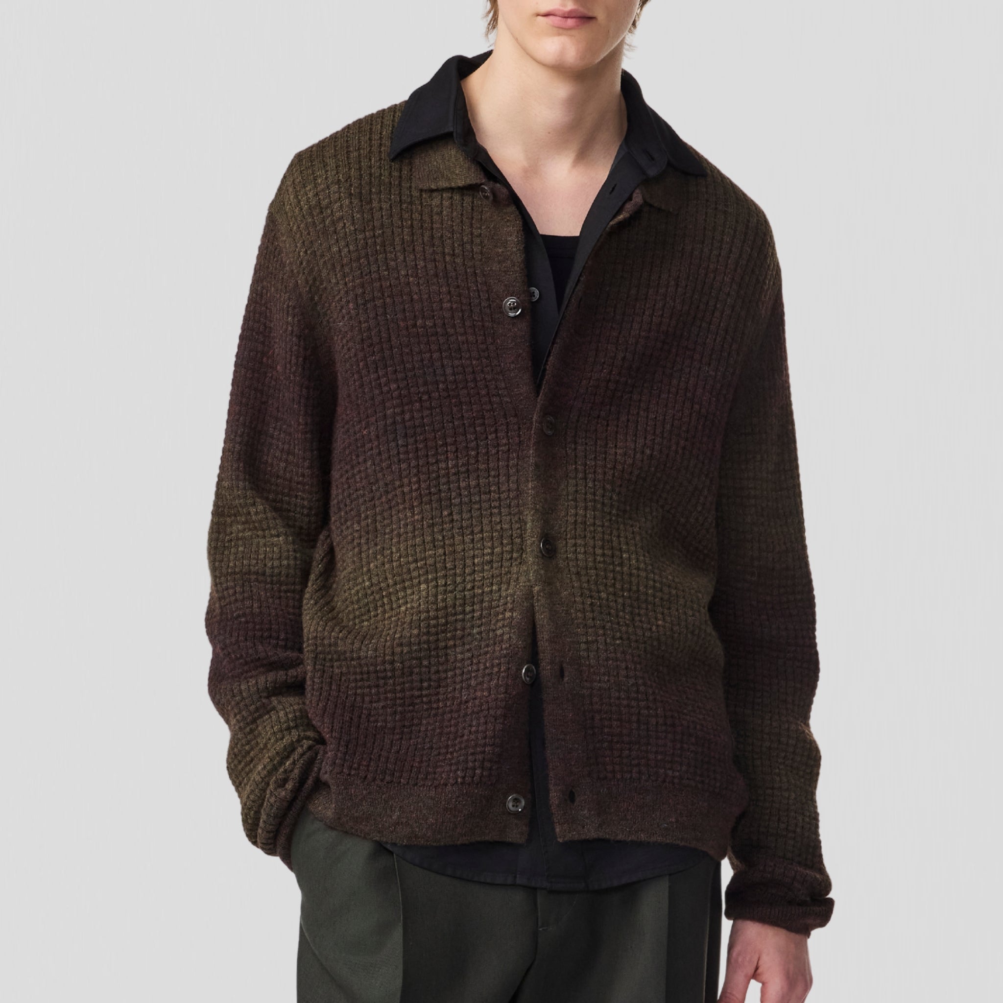 NN07 Thor Cardigan 60009 Knit Dark Army