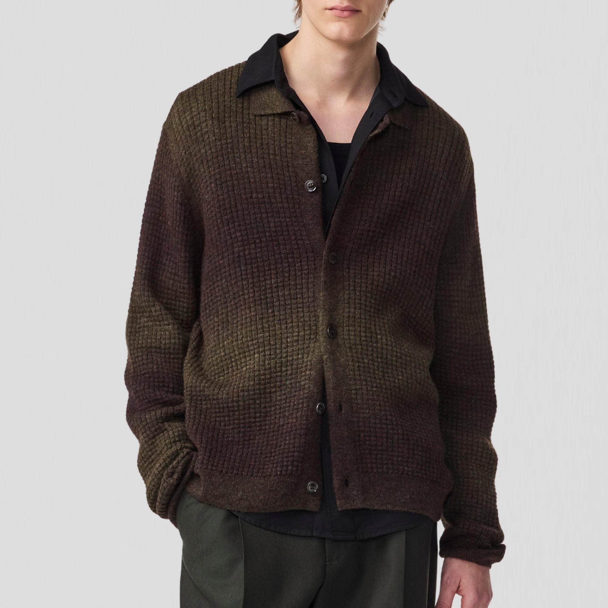 NN07 Thor Cardigan 60009 Knit Dark Army