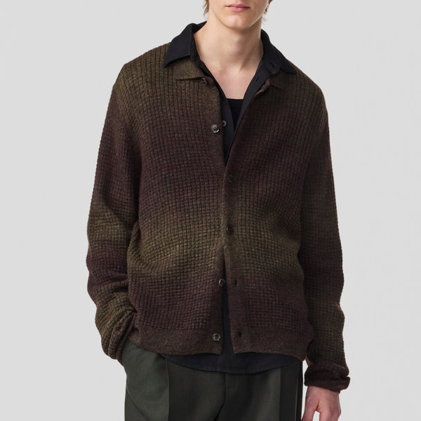 NN07 Thor Cardigan 60009 Knit Dark Army