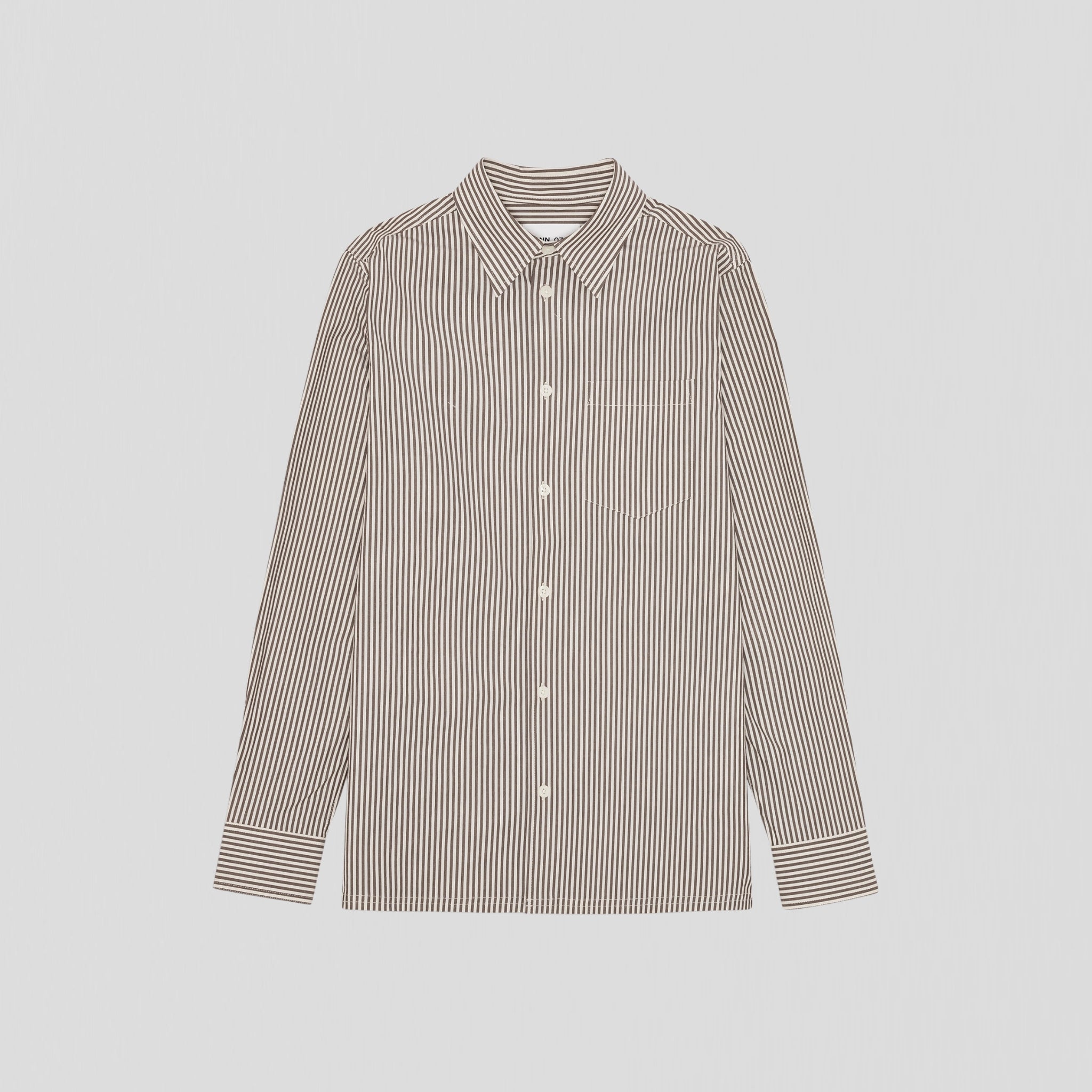 NN07 Colby BD 5910 Shirt Brown Stripe
