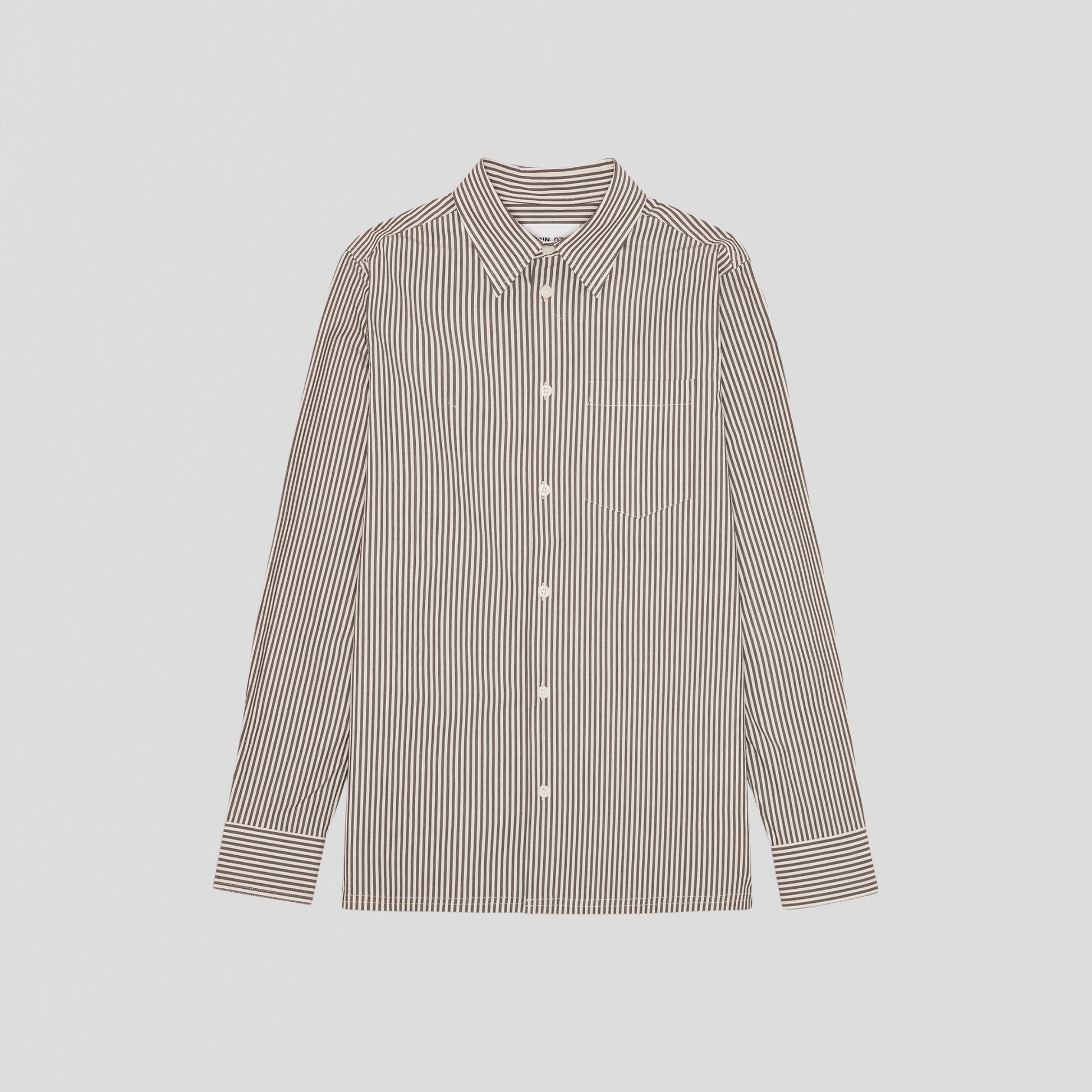 NN07 Colby BD 5910 Shirt Brown Stripe