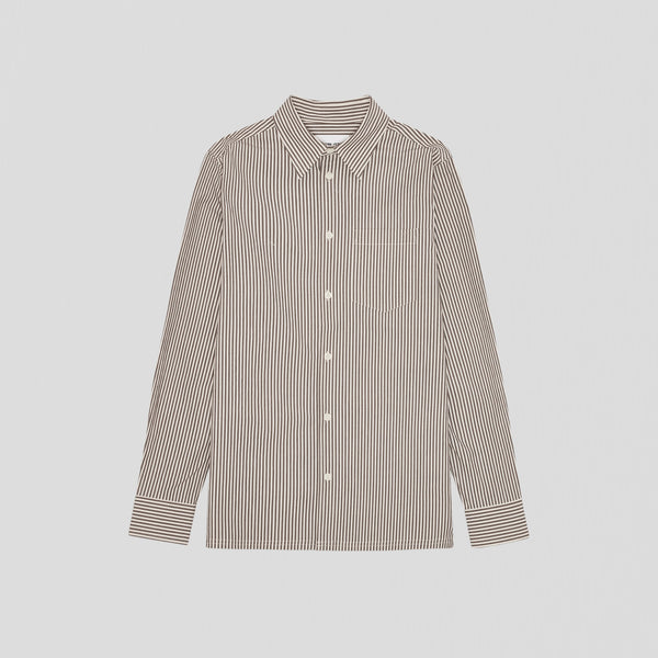 NN07 Colby BD 5910 Shirt Brown Stripe