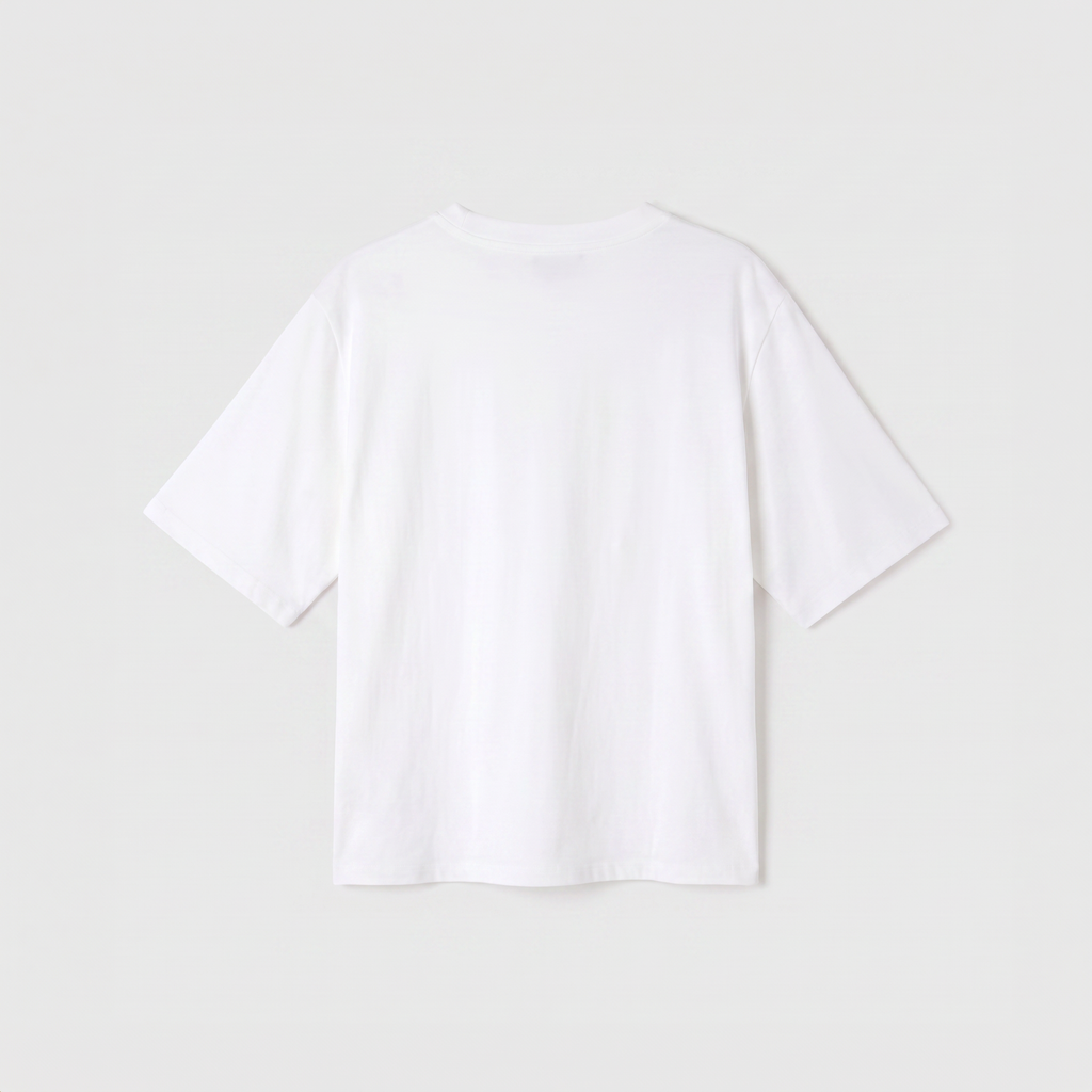 Róhe Oversized Cotton Silk T-Shirt Off White