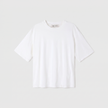 Róhe Oversized Cotton Silk T-Shirt Off White