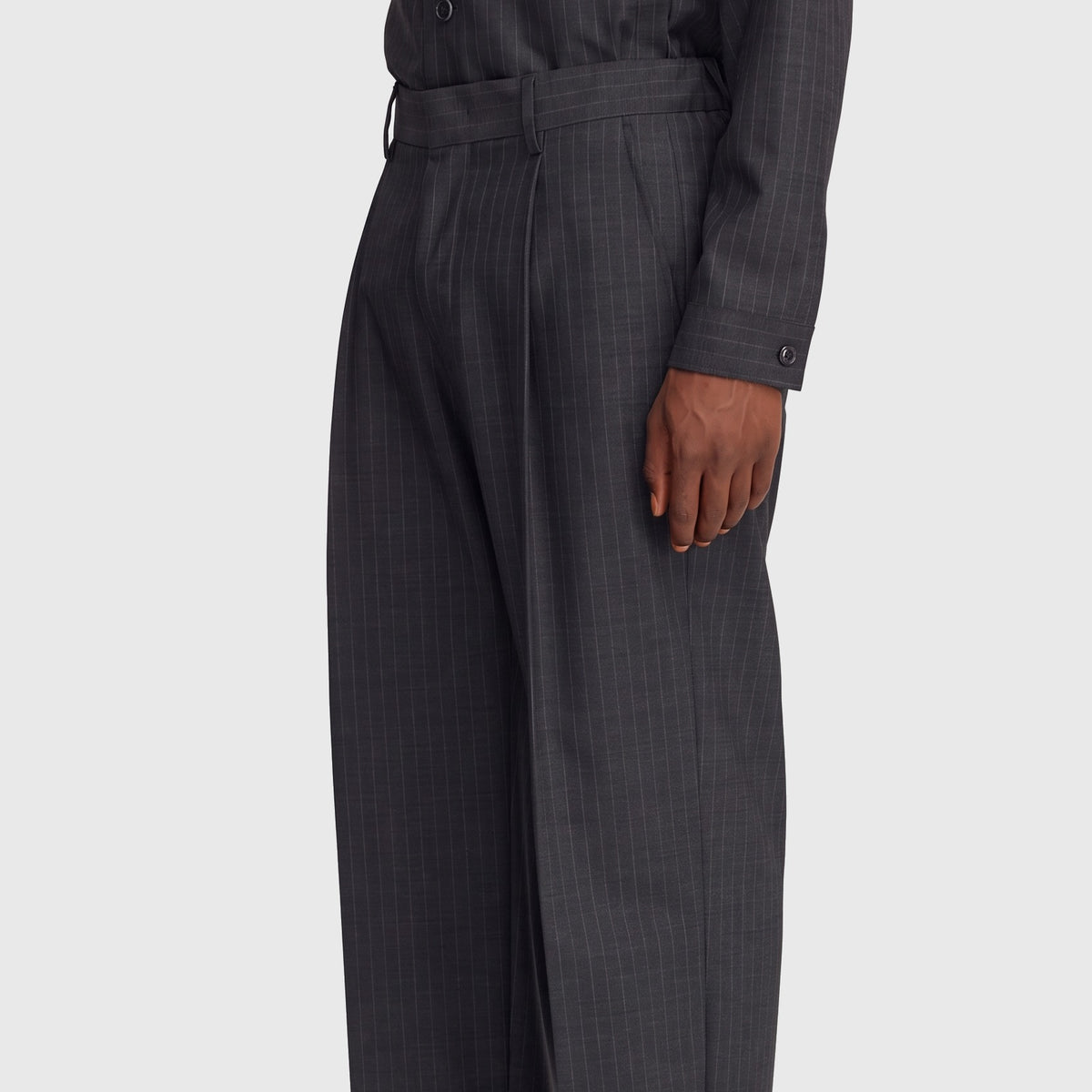 NN07 Kay 10037 Pants Dark Grey Stripe