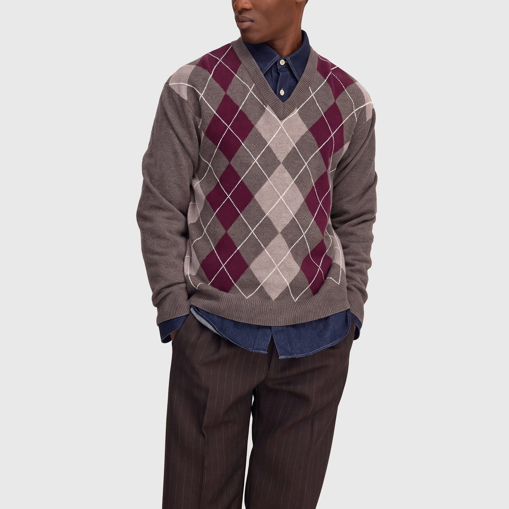 NN07 Otto V-neck 60070 Sweater Winetasting