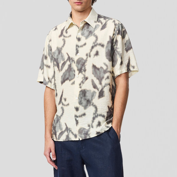 NN07 Freddy SS 5971 NO PKT Shirt Ecru Print