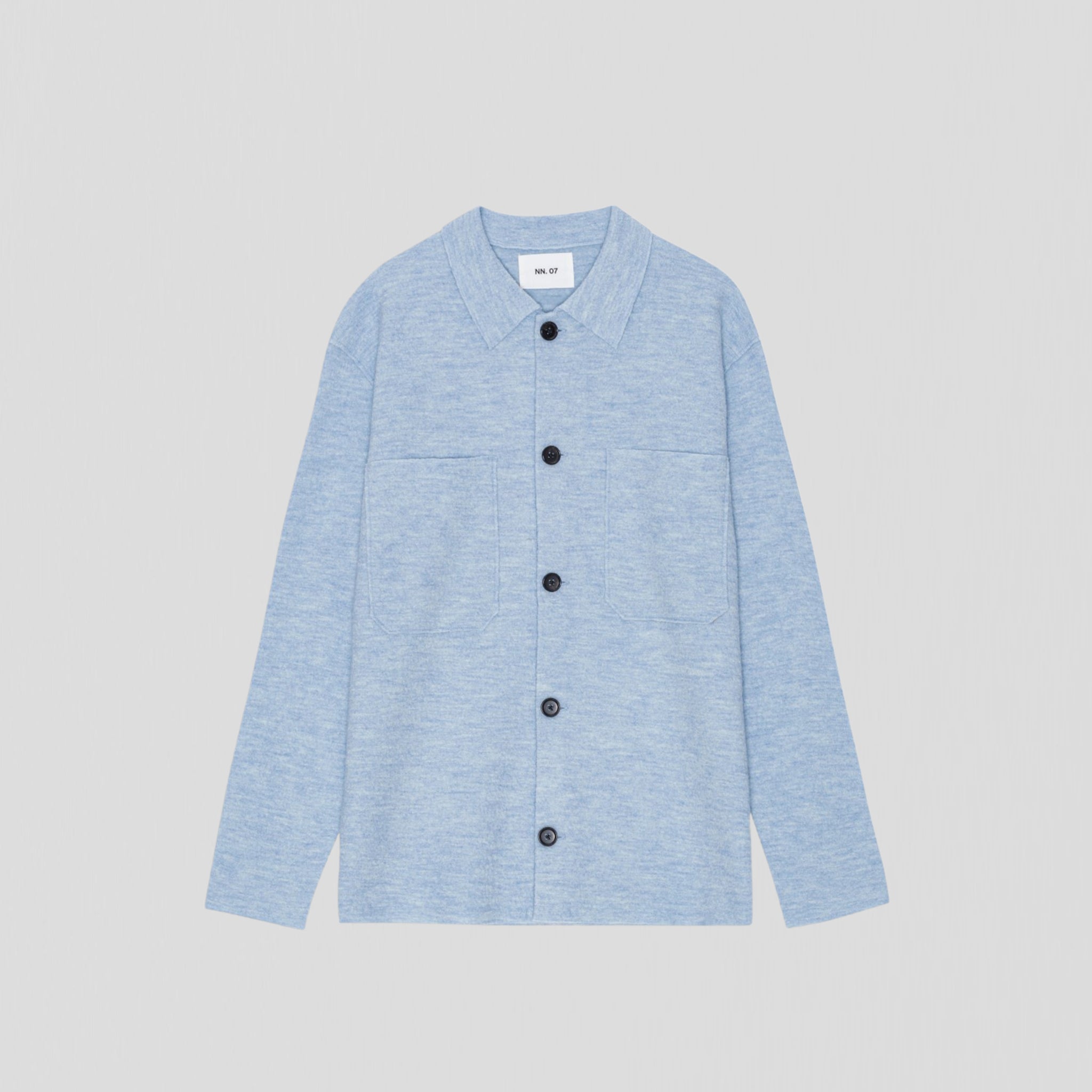 NN07 Jonas 6398 Overshirt Powder Blue