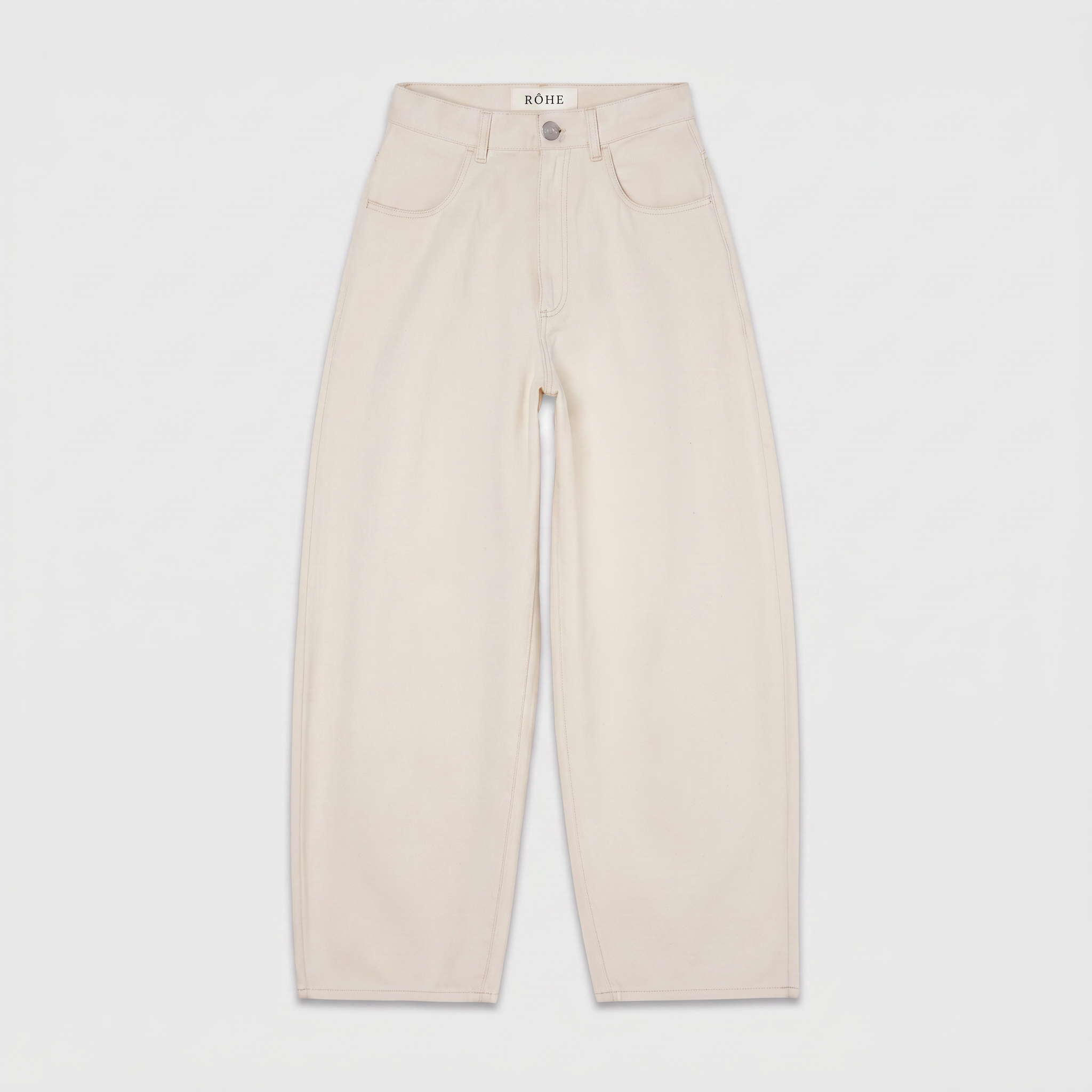 Róhe Berber Barrel Leg Denim Ecru