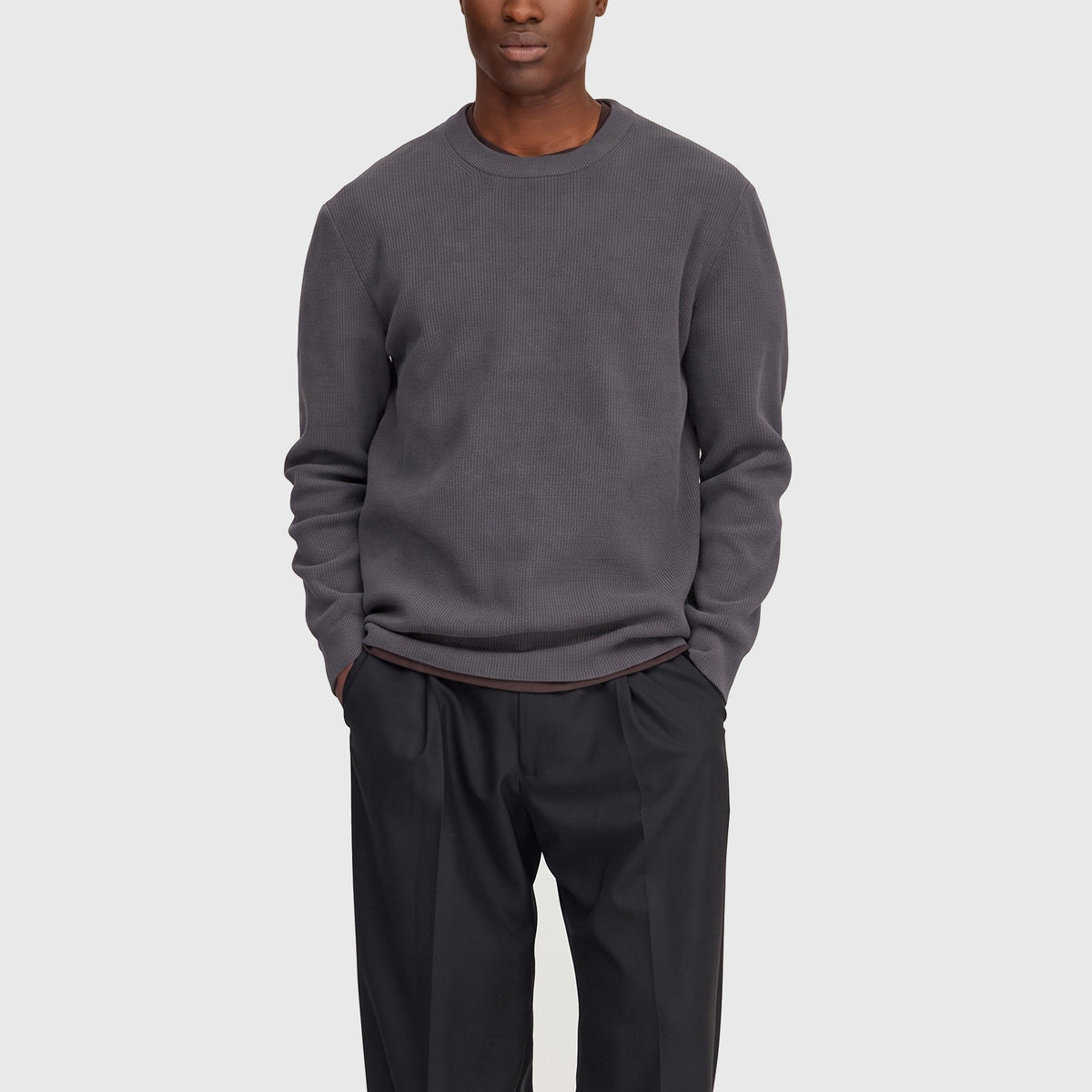 NN07 Danny 6429 Sweater Charcoal Mist