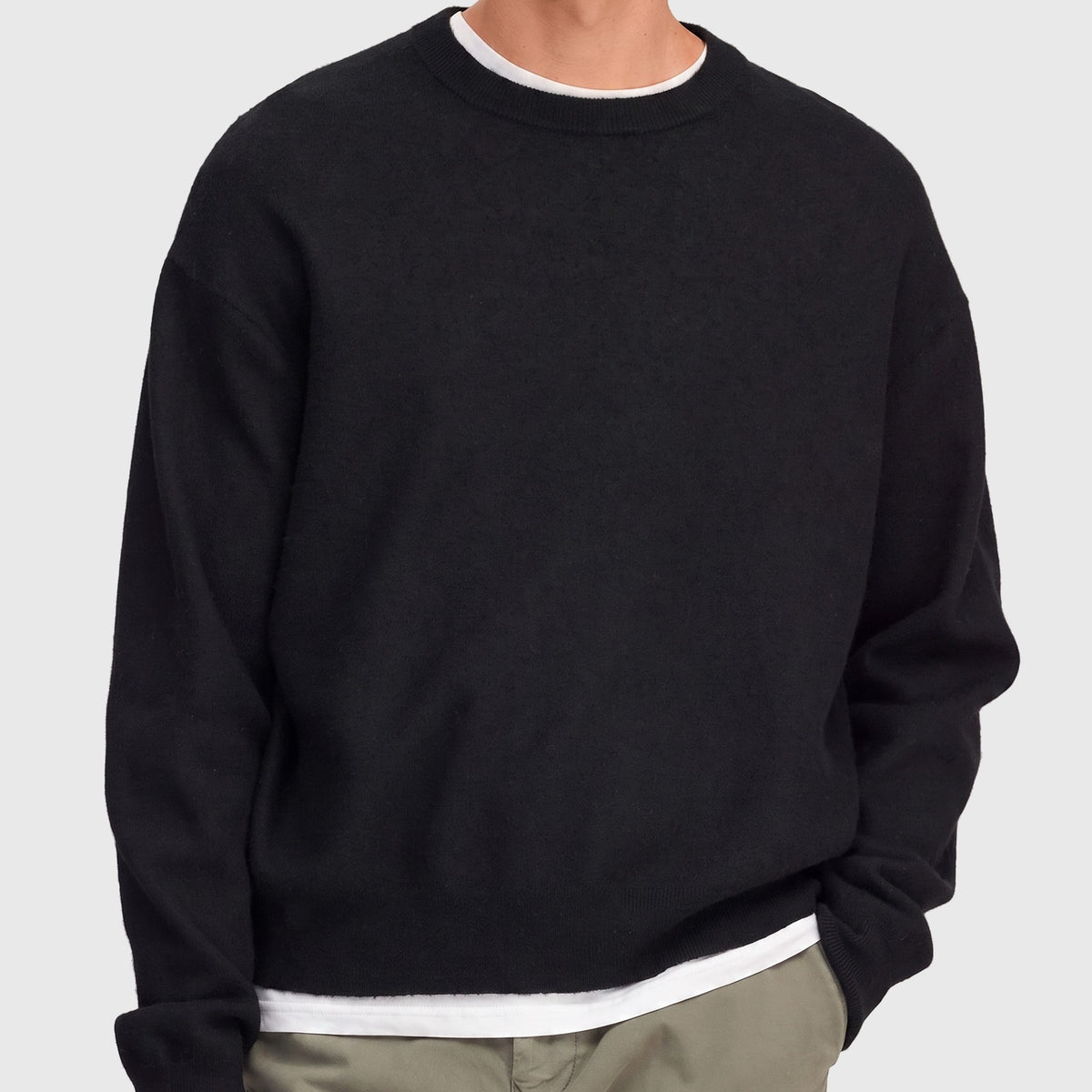 NN07 Jasper LS Crew 60062 Sweater Black