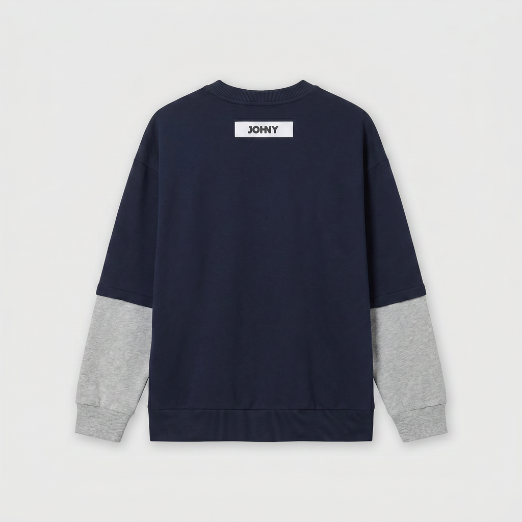 Johny Amy Sweater Navy/ Grey