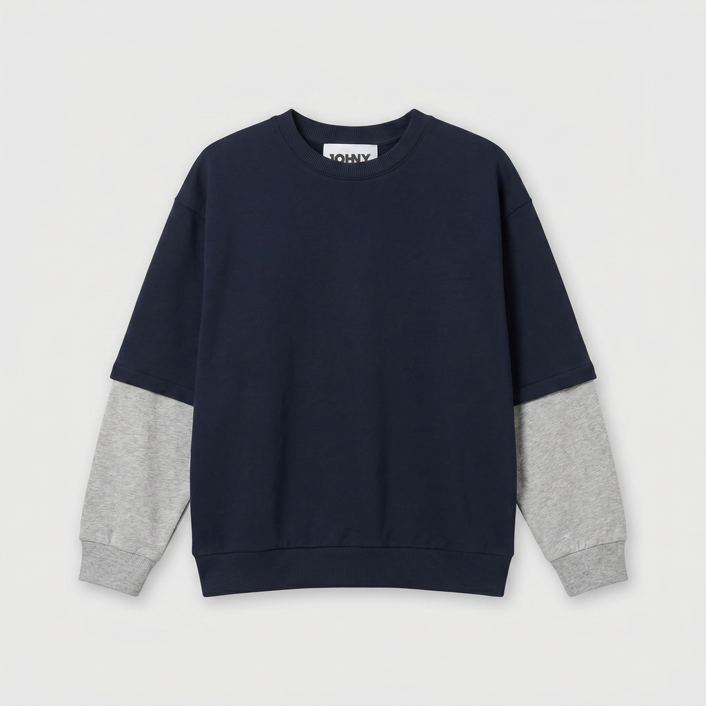 Johny Amy Sweater Navy/ Grey
