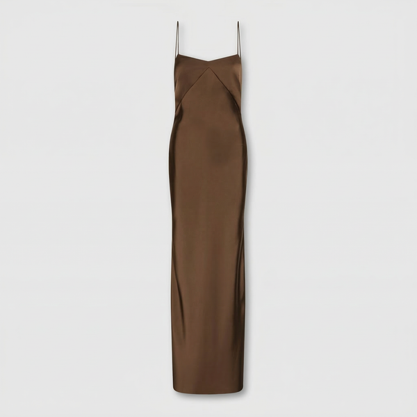 rotate satin maxi dress ROTATE Birger Christensen Kaisa Satin Maxi Dress - Women - Black Dresses