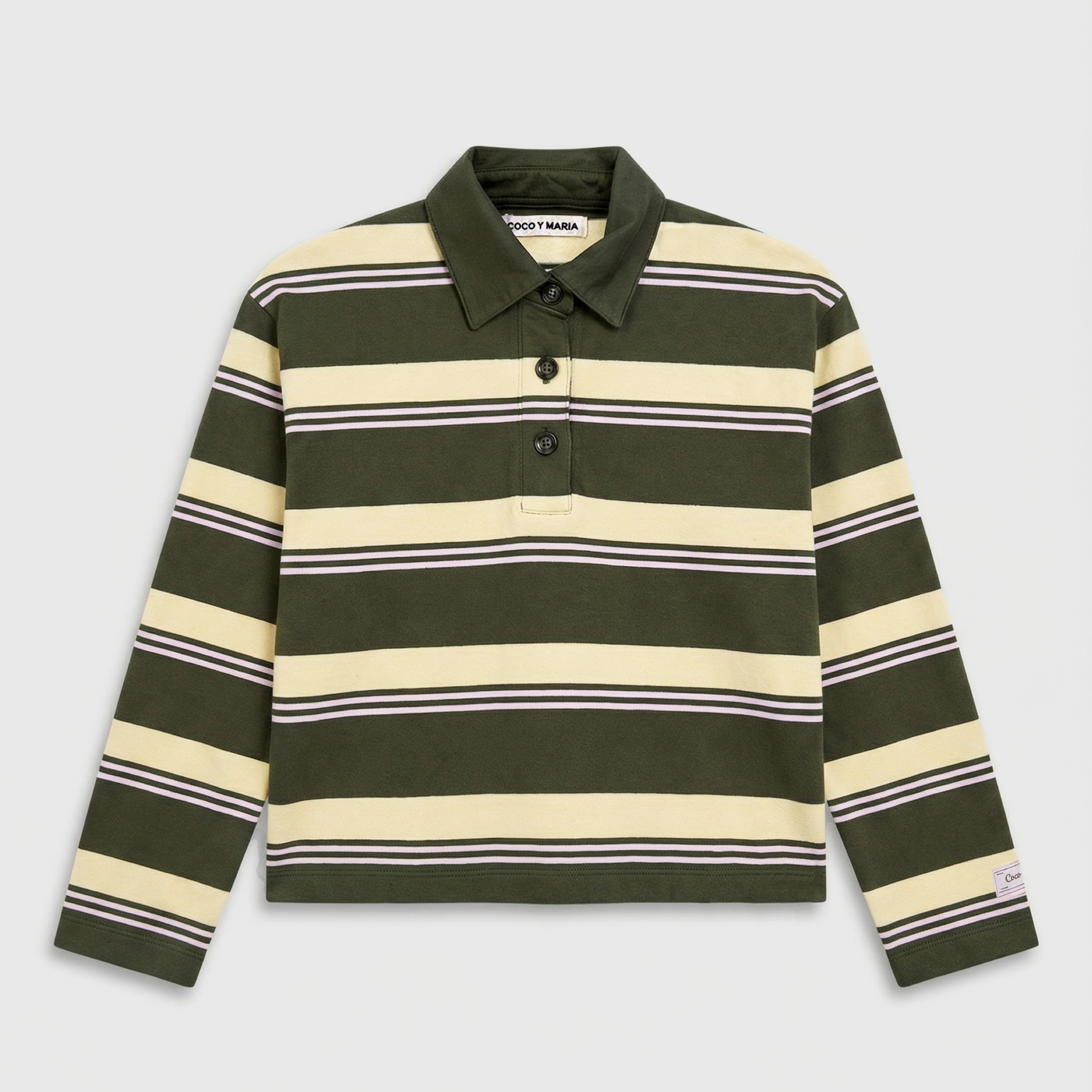 Coco y Maria Coco Polo Khaki Stripe